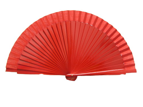 Plain Red Fan for Kids