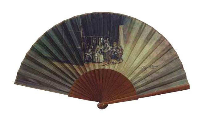 Fan Adorned With Velázquez´s Las Meninas Painting