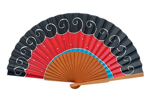 Hand painted Silk Fan - B2