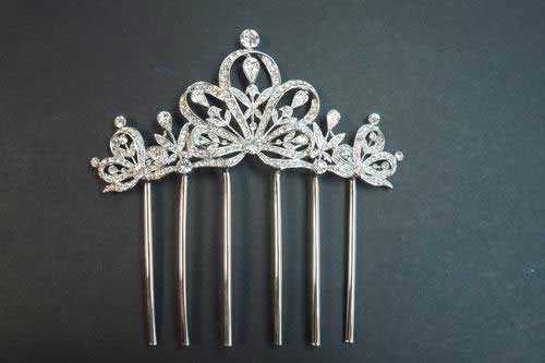 Silver colour jewellery Comb Ref.25452