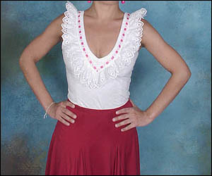 Blouse brodée à l' anglaise 402