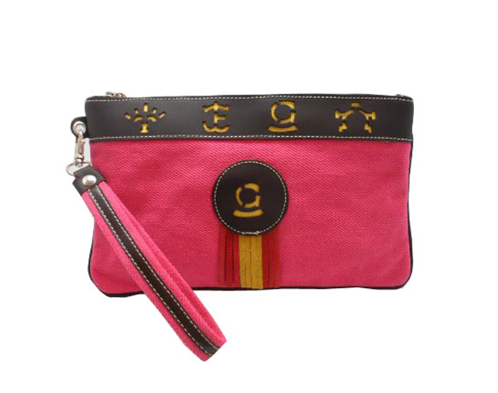 Cartera de Mano Fuxia. Mod. Ganaderia