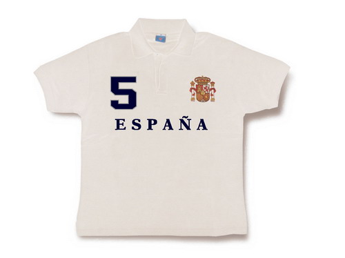 Polo España para Hombre. Blanco