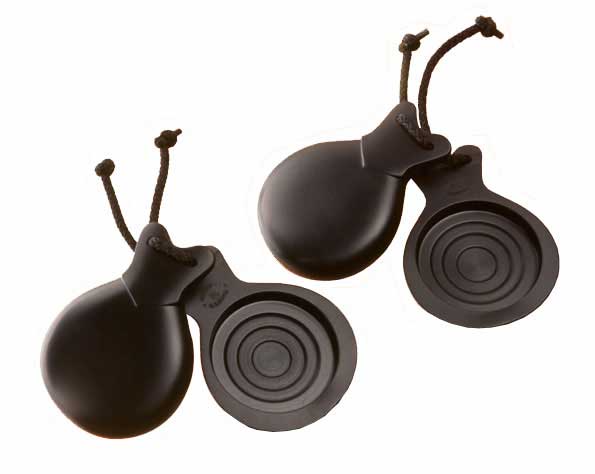 Black Fiberglass Flamenco Castanets Bolero nº 4 - 4 Soundboxes