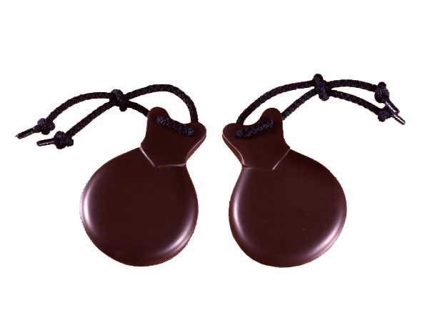 Brown Fiberglass Flamenco Castanets: Bolero nº 4