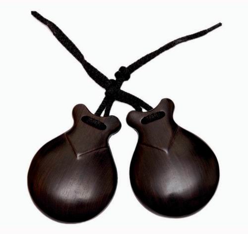 Black Granadillo Wooden Flamenco Castanets by Jale