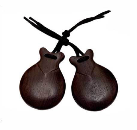 Castañuelas para flamenco Jale, imitación granadillo