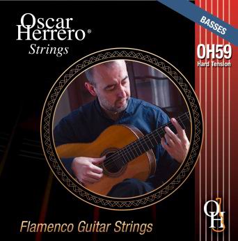 Set of Guitar Strings Oscar Herrero. String OH59HB Strong Tension