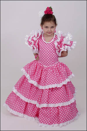 Traje de flamenca niña - mod. Triana.