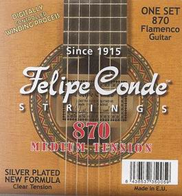 Cordes pour guitare. Felipe conde 870