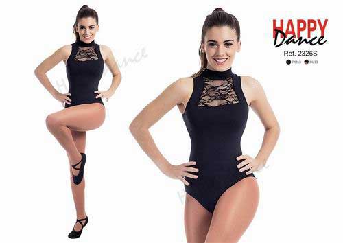 Sleeveless leotard with high collar with bra.Happy Dance. Ref. 2326