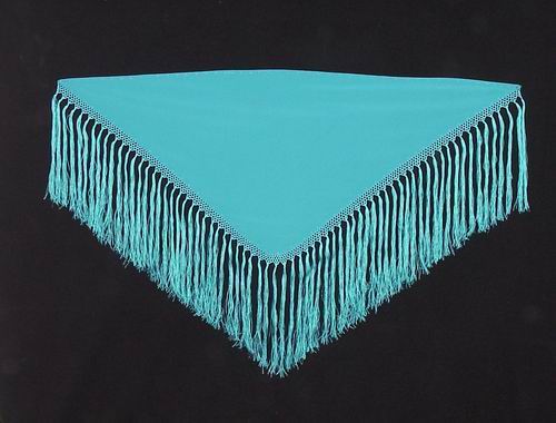 Shawls (small). Made of Crespon Ref. 252 esp. Measures: 110 X 50 cm. Fringe: 30 cm