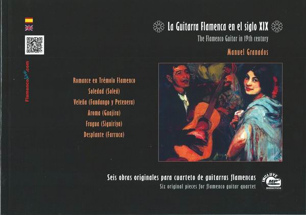 The Flamenco Guitar in the 19th Century, Al-Hambra Quartet by Manuel Granados (Book/CD in MP3)