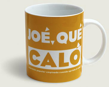 Mug joé que Caló in yellow