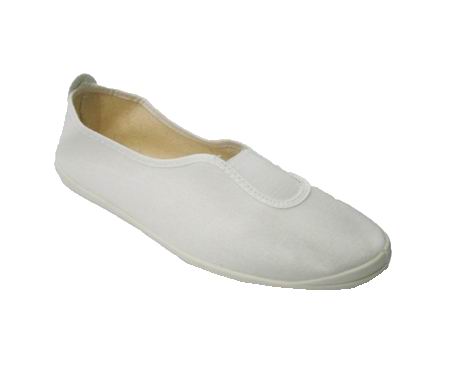 White unisex gymnastics shoes